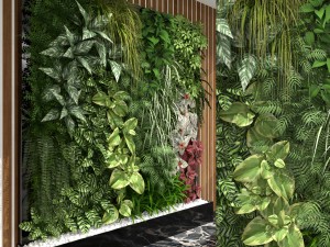 green wall 3Dモデル