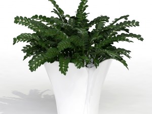 barcelona design flowerpots set 02 3D Model