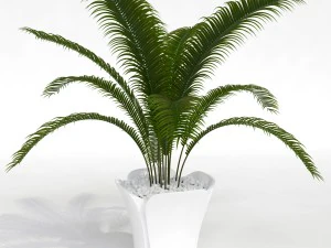 barcelona design flowerpots set 02 3D Model