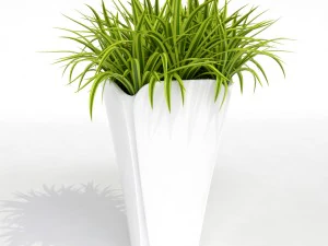 barcelona design flowerpots set 02 3D Model
