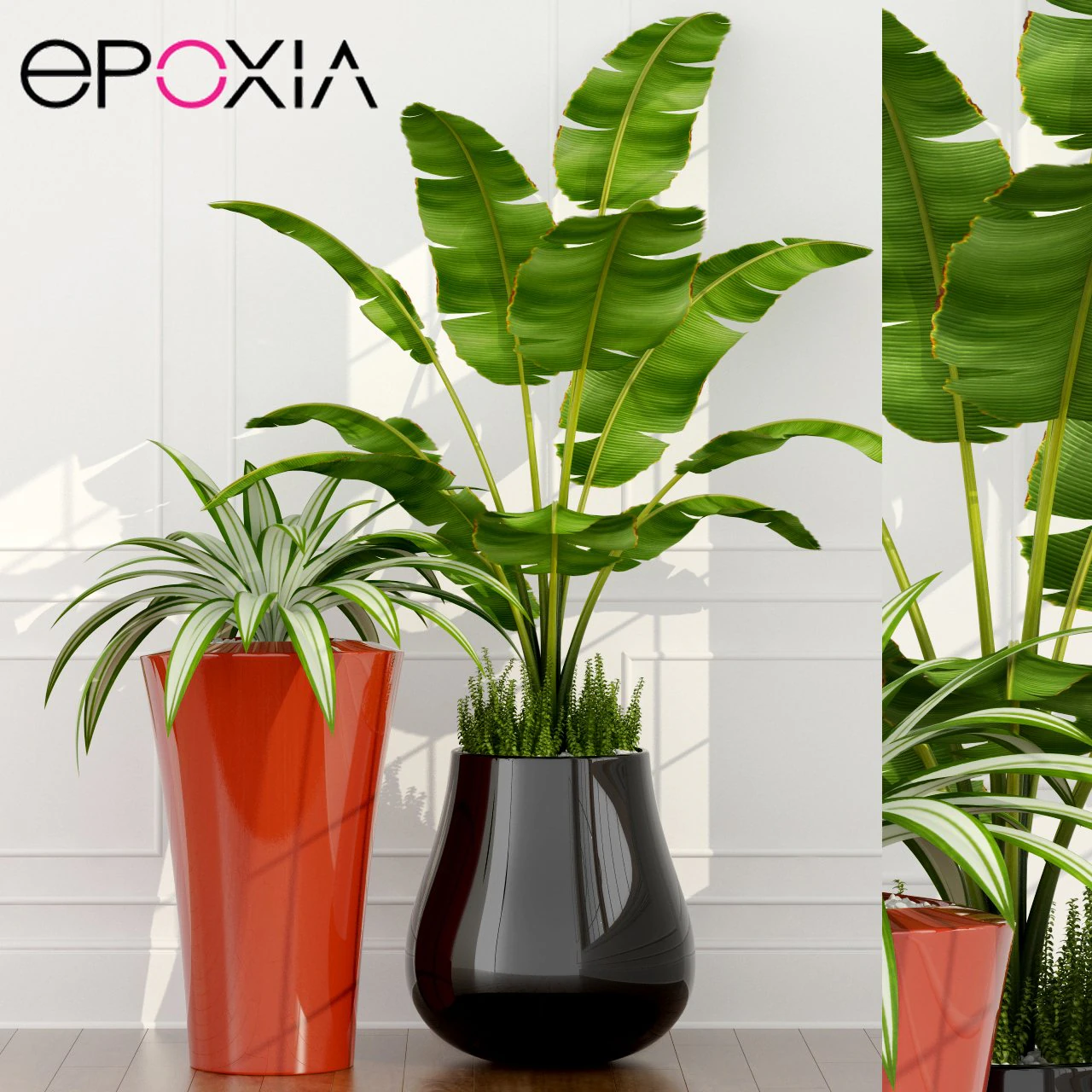 epoxia planters 02 3D Model .c4d .max .obj .3ds .fbx .stl .blend