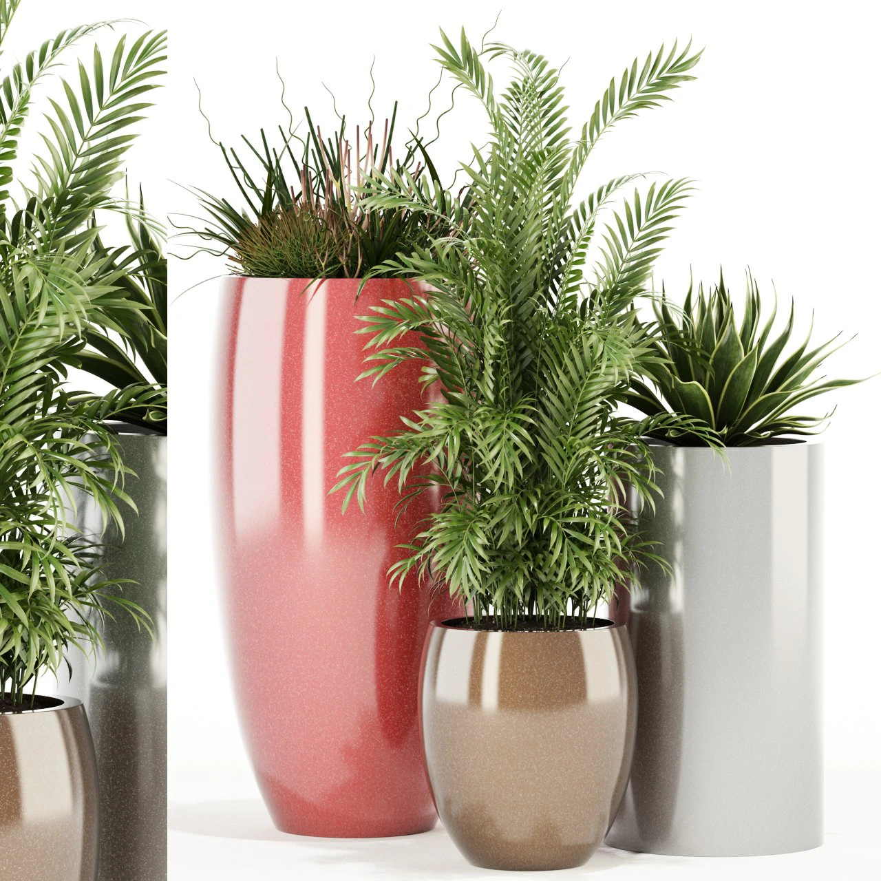 plants collection 100 awesomeplanters 3D Model .c4d .max .obj .3ds .fbx .stl .blend 