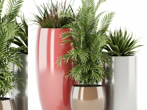 plants collection 100 awesomeplanters 3D Model