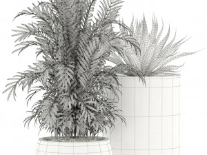plants collection 100 awesomeplanters 3D Model