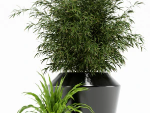 Plantencollectie 133 Westelm Moderne Plantenbakken 3D Model