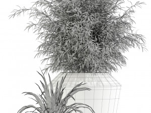 Plants collection 133 Westelm Modern Planters 3Dモデル