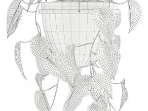 Plants collection 134 Retro Print Revival Planter Modèle 3D