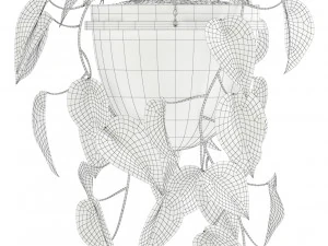 Plants collection 134 Retro Print Revival Planter 3D Model