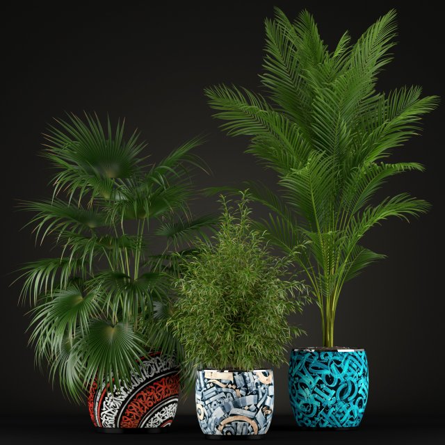 Plants collection 199 3D Modell .c4d .max .obj .3ds .fbx .stl .blend 