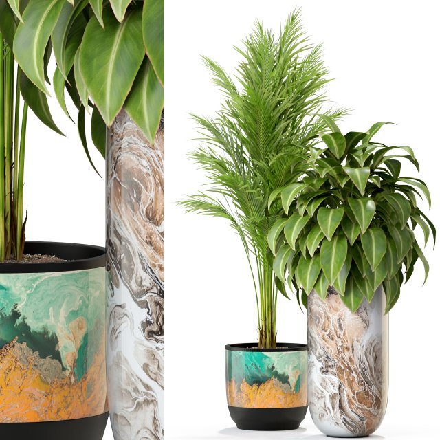 पौधों का संग्रह 300 3D मॉडल .c4d .max .obj .3ds .fbx .stl .blend 