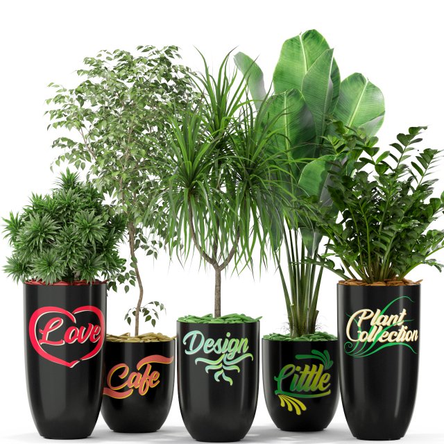 Plants collection 376 Modelo 3D .c4d .max .obj .3ds .fbx .stl .blend 