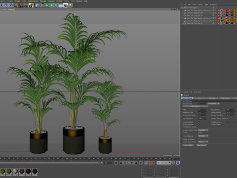 Plants collection 654 3D-Modell