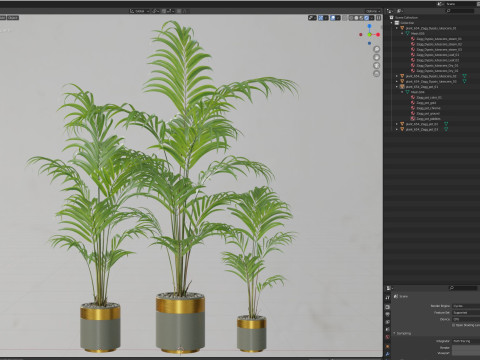 Plants collection 654 3D-Modell
