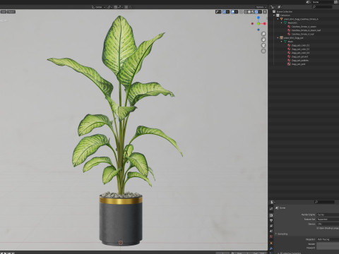 Plants collection 664 Model 3D