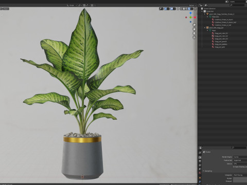 Plants collection 666 3D 模型