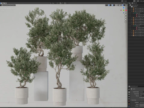 Plants collection 735 3D Model