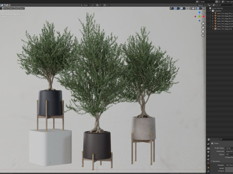 Plants collection 740 Model 3D
