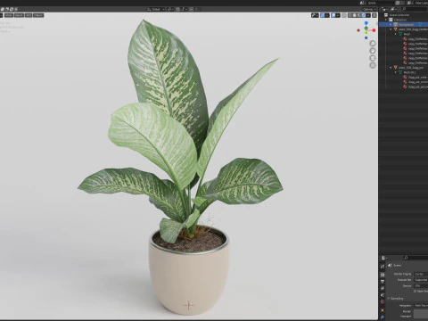 Plants collection 768 3D Model