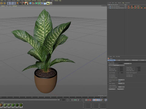 Plants collection 768 3D Model
