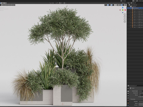 Plants collection 771 3D-Modell