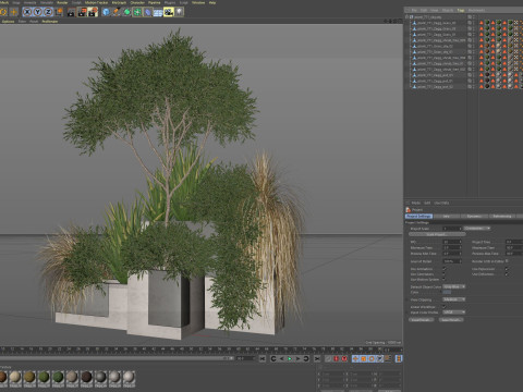 Plants collection 771 3D-Modell