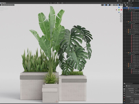 Plants collection 776 Modèle 3D