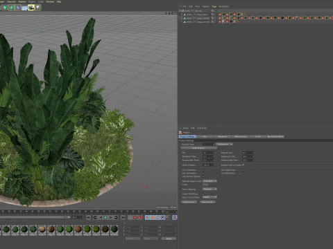 Plants collection 777 3D Model