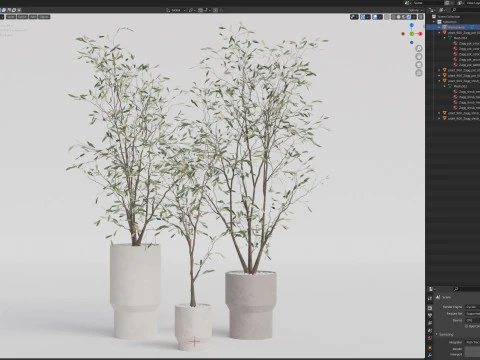 Plants collection 900 3D Model