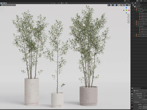 Kolekcja roślin 901 Model 3D