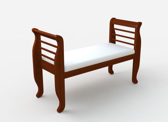bench Model 3D .c4d .max .obj .3ds .fbx .stl .blend 