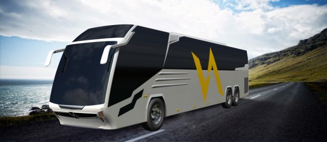 va bus Modelo 3D .c4d .max .obj .3ds .fbx .stl .blend 