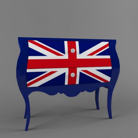 chest of drawers 3D Model .c4d .max .obj .3ds .fbx .stl .blend