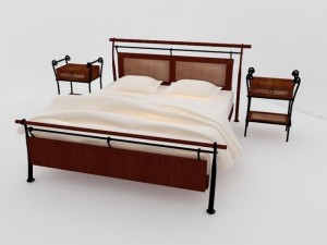bedroom set 3D 모델