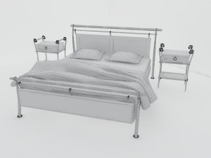 bedroom set 3D 모델