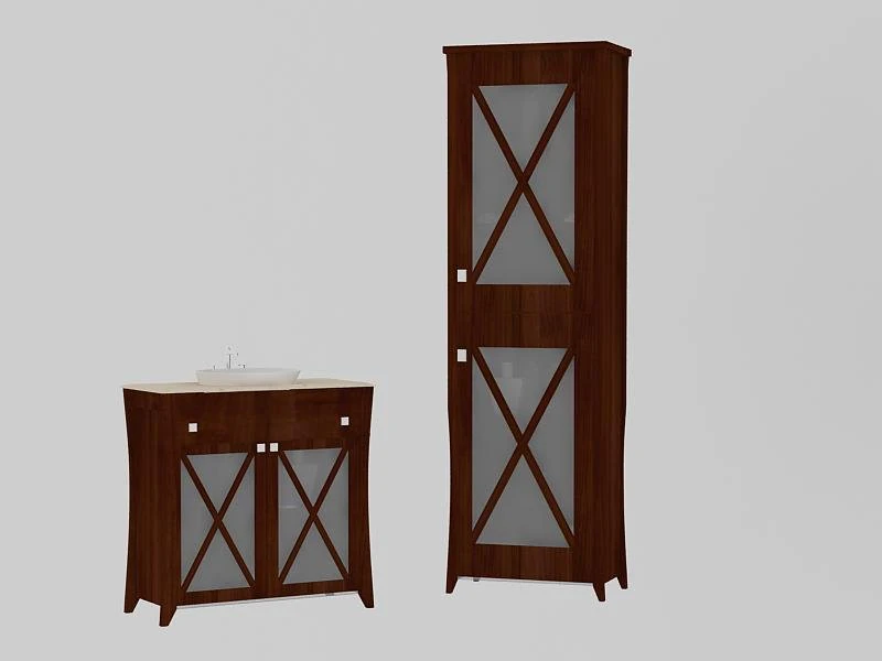 bathroom furniture 3D Model .c4d .max .obj .3ds .fbx .stl .blend 