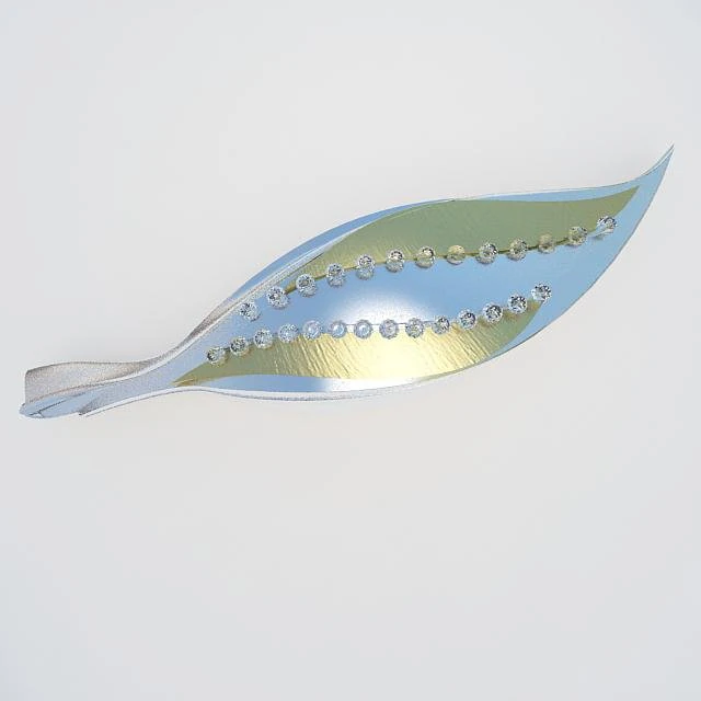 brooch 3D Model .c4d .max .obj .3ds .fbx .stl .blend