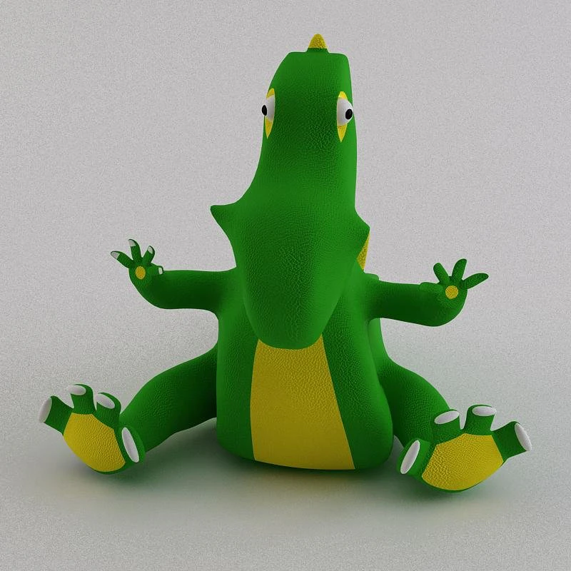 toy draco 3D Model .c4d .max .obj .3ds .fbx .stl .blend 