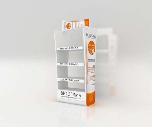 bioderma stand Model 3D .c4d .max .obj .3ds .fbx .stl .blend 