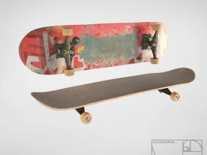 skateboard 3D 모델