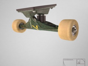 skateboard 3D 模型