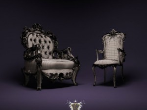 jumbo collection armchairs 3D Model