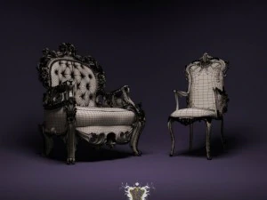jumbo collection armchairs 3D Model