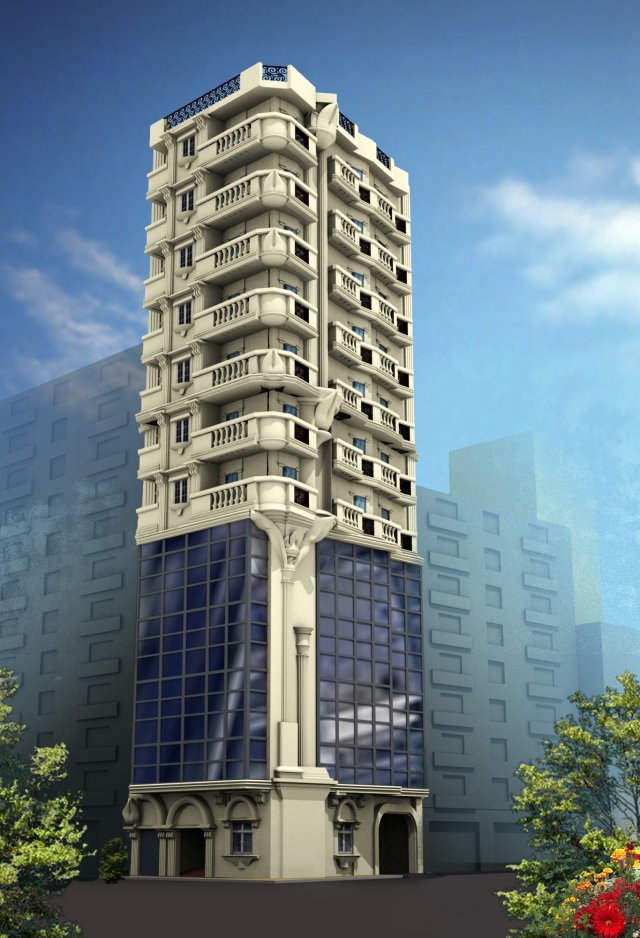 royal building Modèle 3D .c4d .max .obj .3ds .fbx .stl .blend 