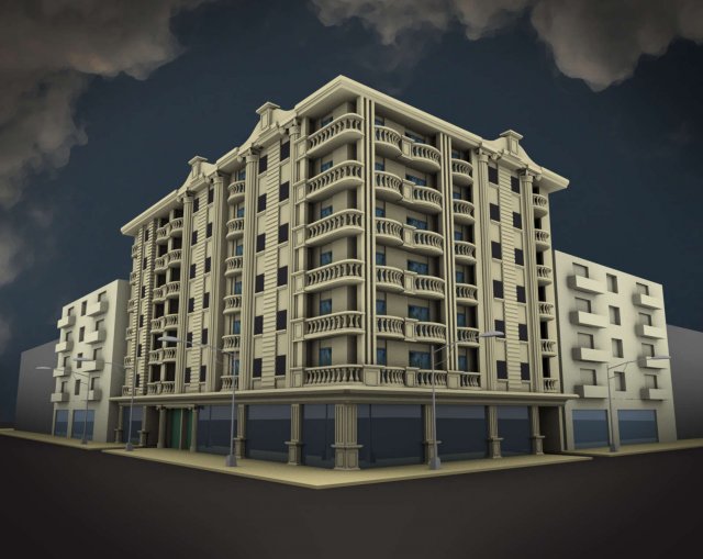 royal building 2 3D 모델 .c4d .max .obj .3ds .fbx .stl .blend