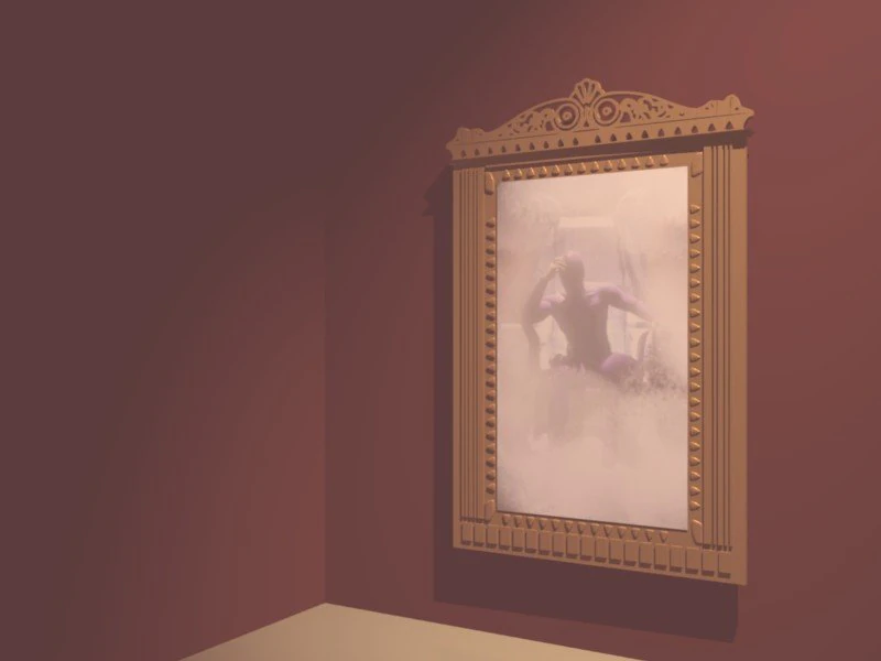 mirror with trappings 3D Model .c4d .max .obj .3ds .fbx .stl .blend 