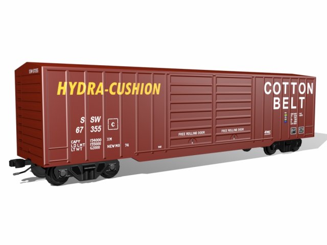 rail car 3D Model .c4d .max .obj .3ds .fbx .stl .blend 