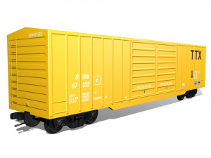 rail car 3D Model