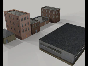 old buildings 3D Model