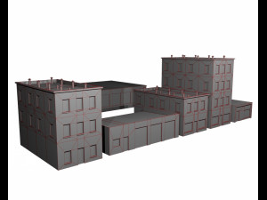 old buildings 3D Model