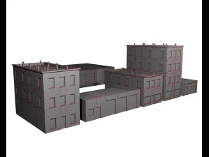 old buildings 3D Model